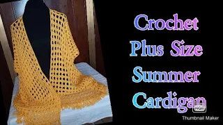 Plus size  crochet cardigan       #makeyourown #plussizecrochet #crochetcardigan