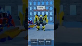 Bumblebee transformation #roblox #transformers