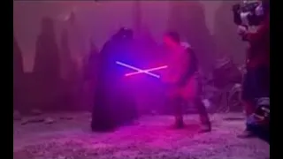 Darth Vader vs Obi-wan (Behind the scenes footage)