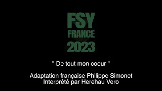 De tout mon coeur ALBUM FSY FRANCE 2023