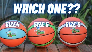 What size basketball should my child practice with?