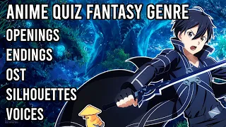 Anime Quiz Fantasy Genre - Openings, Endings, OSTs, Silhouettes and Voices