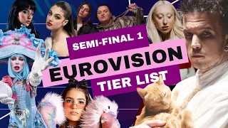 EUROVISION 2024 Semi-Final 1 TIER LIST  --- REVIEW AND RANKING OF ALL SONGS