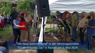 "Die neue Sommerband" - Auftritt in der Vereinsgaststätte "Gartenfreunde Zay" Rastatt am 1. Mai 2024