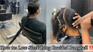 How to do a SLEEK LONG EXTENDED BRAIDED PONYTAIL-  Updated 2021