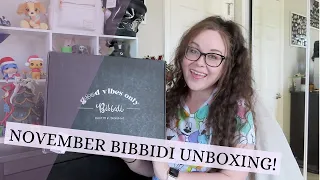 NOVEMBER BIBBIDI UNBOXING!