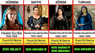Timeline Of Mothers Of The Ottoman Sultans