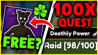 Completing INSANE 100 RAIDS QUEST In Anime Champions Simulator!