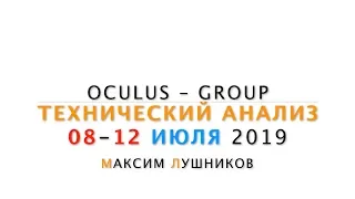 Технический обзор рынка Форекс на неделю: 08 - 12 Июля 2019 от Максима Лушникова