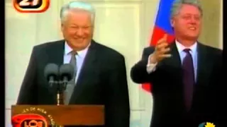 Позор России  Пьяный Ельцин в Америке