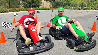 Mario Kart in Real Life!!! Winner Gets $10,000! featuring Homeless Dave!!