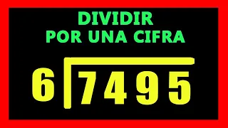 ✅👉 Como Dividir por 1 Cifra y 4 en  el dividendo