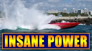 Insane Power Boats vs Waves at Haulover Inlet! Poker Run 2019!