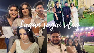 Lagan sagai vlog | Sister’s Lagan Sagai | Nails Extension💅 | sister get emotional 🥹