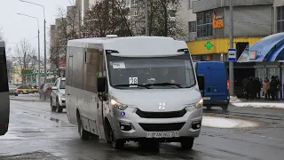 Полоцк. Поездка на автобусе Неман-420224-511 маршрут 22 (ГОС№: АМ 3952-2)