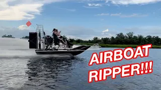 LS3 Airboat RIPS!!!!   Testing Our Whole New Setup On Our Airboat!! We Even Have A Fun Little Race!!