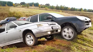 ПРИШЛОСЬ ПСИХАНУТЬ! ТАЗы против 4х4 на бездорожье! ВАЗ, ИЖ, BMW, Toyota, Porsche, Infiniti, Нива.