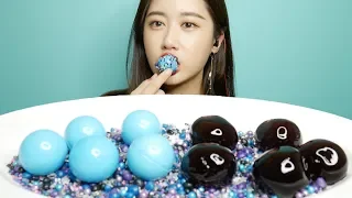 SUB)ASMR 갤럭시캔디+지구젤리+거봉젤리 먹방 GALAXY CANDY+PLANET JELLY 宇宙ゼリー เจลลี่ هلام Real sound Mukbang