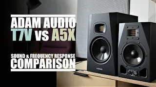 DSAUDIO.review ||  Adam Audio T7V vs Adam Audio A5X  || sound.DEMO