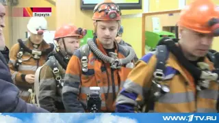 На шахте "Северная" после взрывов погибли спасатели  27.02.2016г. Россия 1