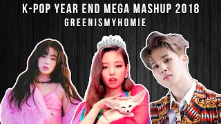 K-POP YEAR END MEGA MASHUP 2018 | BY GREENISMYHOMIE (84 SONGS)