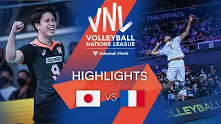 🇯🇵 JPN vs. 🇫🇷 FRA - Highlights Week 2 | Men's VNL 2022