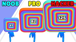 NOOB vs PRO vs HACKER in Layer Man 3D