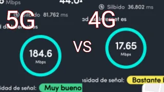 5G VS 4G EN MEXICO ESPAÑOL COMPARACION VELOCIDAD