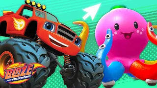 Video Game Blaze Vs Giant Toys! | Science Games For Kids | Blaze and the Monster Machines