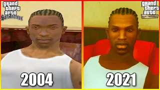 GTA San Andreas : Original vs Remastered (Definitive Edition) Hairstyles Comparison