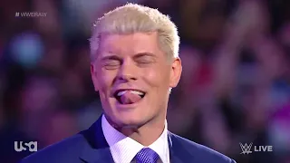 Cody Rhodes Entrance on Raw WWE Raw After WrestleMania, April 4, 2022