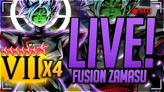 LIVE 14 STAR ZENKAI FUSION ZAMASU SHOWCASE! 4x BUFF! "LIMITLESS POWER..." (Dragon Ball Legends)