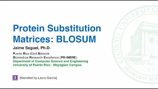 Substitution Matrices: BLOSUM