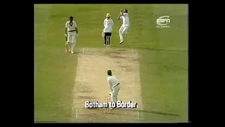 ENGLAND v AUSTRALIA 1st TEST MATCH DAY 2 TRENT BRIDGE JUNE 19 1981