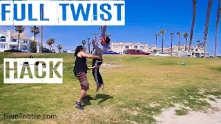 Sam Tribble Standing Full Twist Hack Tutorial (From arabian/front flip) How to Back Full Part 1