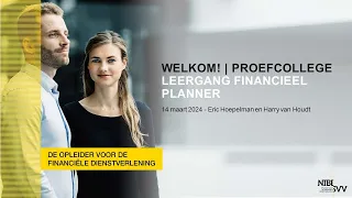 Proefcollege - Leergang Financieel Planner