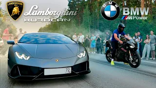 Lamborghini Huracán v BMW s1000 RR | AUDI RS5 v BMW | Toyota Supra v Subaru WRX Sti | #1