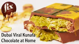 Make Dubai Famous Viral Kunafa Chocolate At Home | Trending desserts | Kunafa Recipe