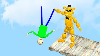 Baldi's Basics vs Fnaf Animatronics Ragdolls GMOD Garry's Mod