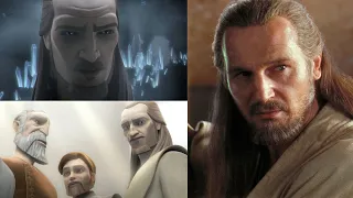 Qui-Gon Jinn Scenes and Voices (Ep 1, Clone Wars, Rebels, Ep 9)