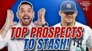 Top 5 PROSPECTS TO STASH! Jasson Dominguez Rehabbing | Fantasy Baseball Advice