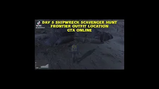 Day 5 Shipwreck Scavenger Hunt Frontier Outfit Location In GTA Online