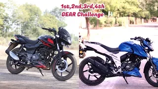 Pulsar UG5 150 VS Apache RTR 160 4V | 1st,2nd,3rd,4th Gear Challenge!!!