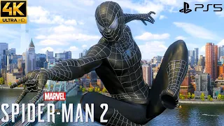 Marvel's Spider-Man 2 PS5 - Webbed Black Suit Free Roam Gameplay (4K 60FPS)