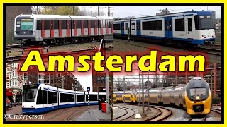 Train, Metro, Tram in Amsterdam