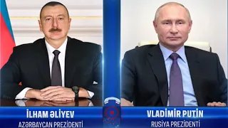 Prezident İlham Əliyev ilə Vladimir Putin arasında telefon danışığı olub - Baku TV