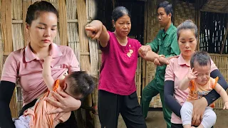 17 year old mom raising her child alone - Harvesting bamboo shoots - mother-in-law chased away