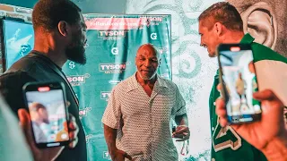 Mike Tyson meets GLORY Heavyweight Champion Rico Verhoeven and Interim Champion Tariq Osaro