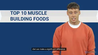 🏋️‍♂️ TOP 10 MUSCLE BUILDING FOODS 🥩💪 #musclebuildingfoods