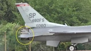 Emergency stops USAF F-16 Viper display at RIAT 2019